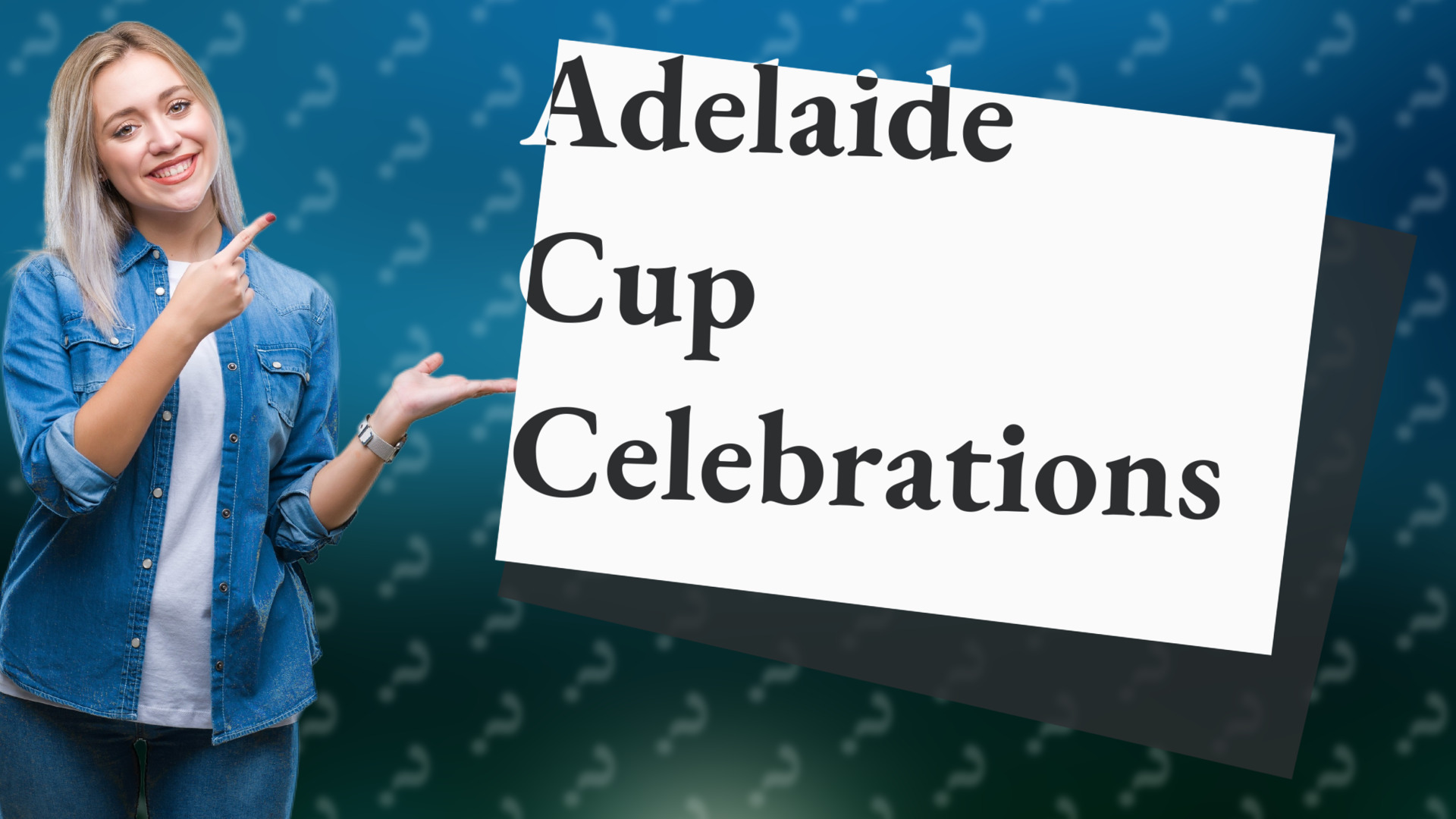 Adelaide Cup Celebrations