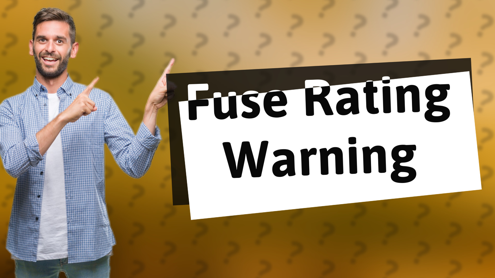 Fuse Rating Warning