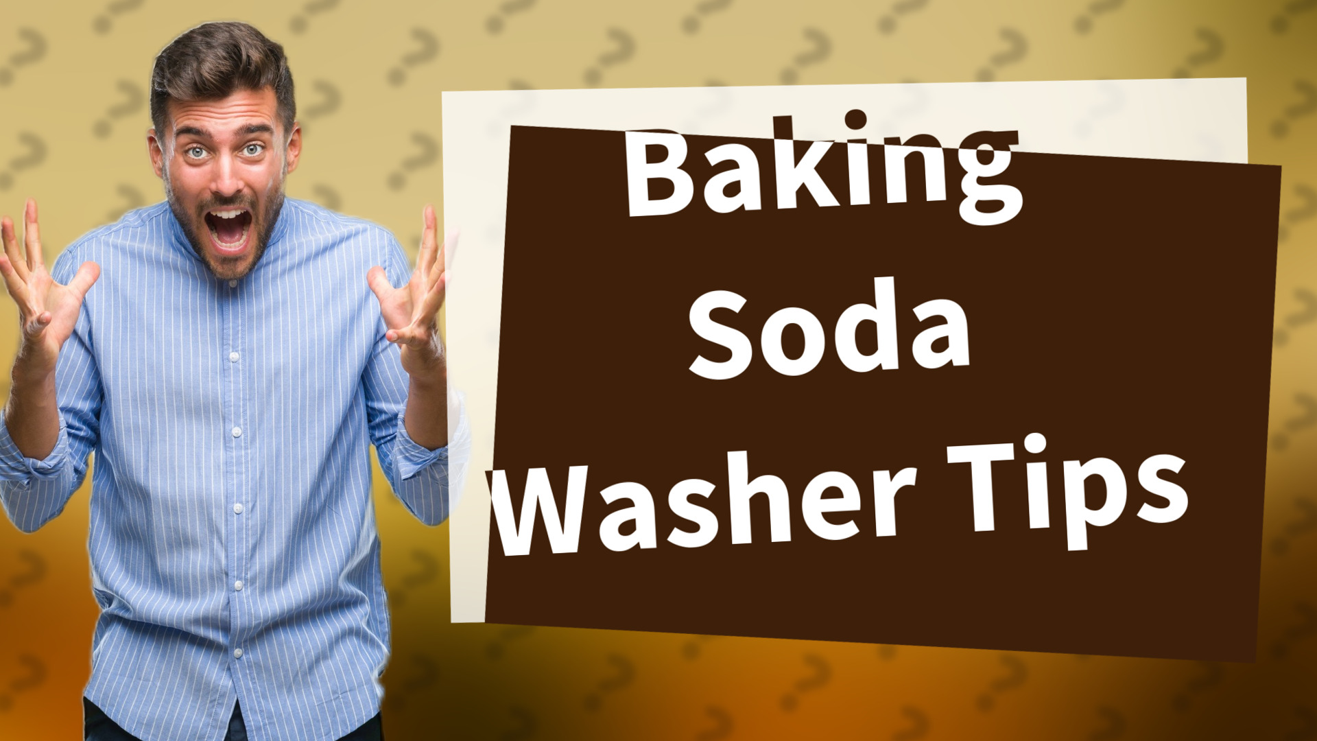 Baking Soda Washer Tips
