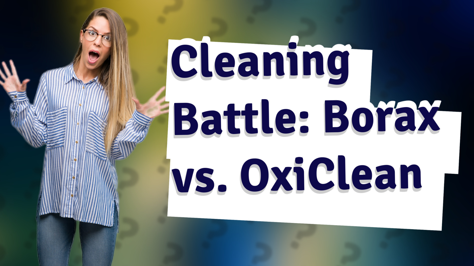 Cleaning Battle: Borax vs. OxiClean