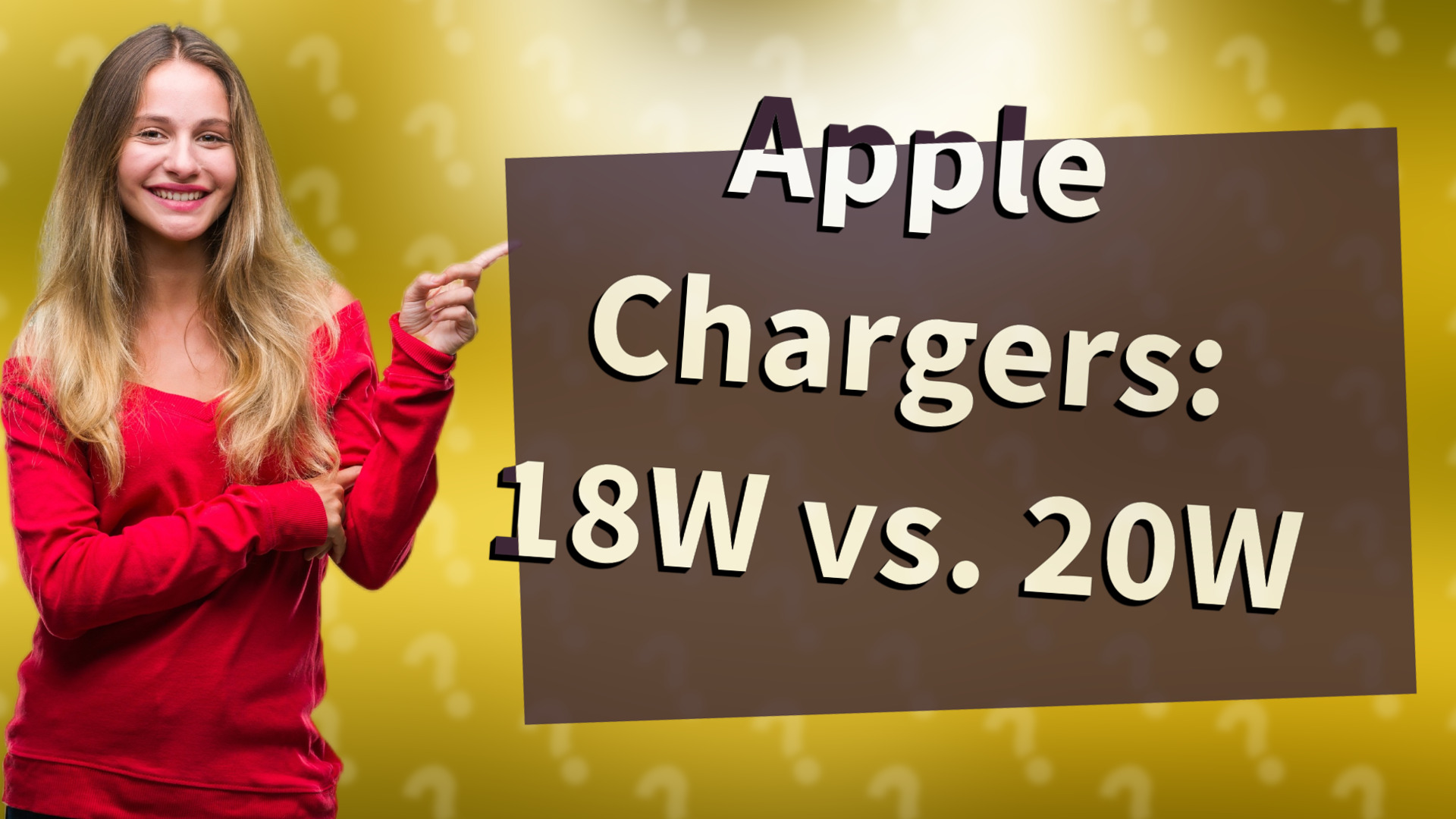 Apple Chargers: 18W vs. 20W