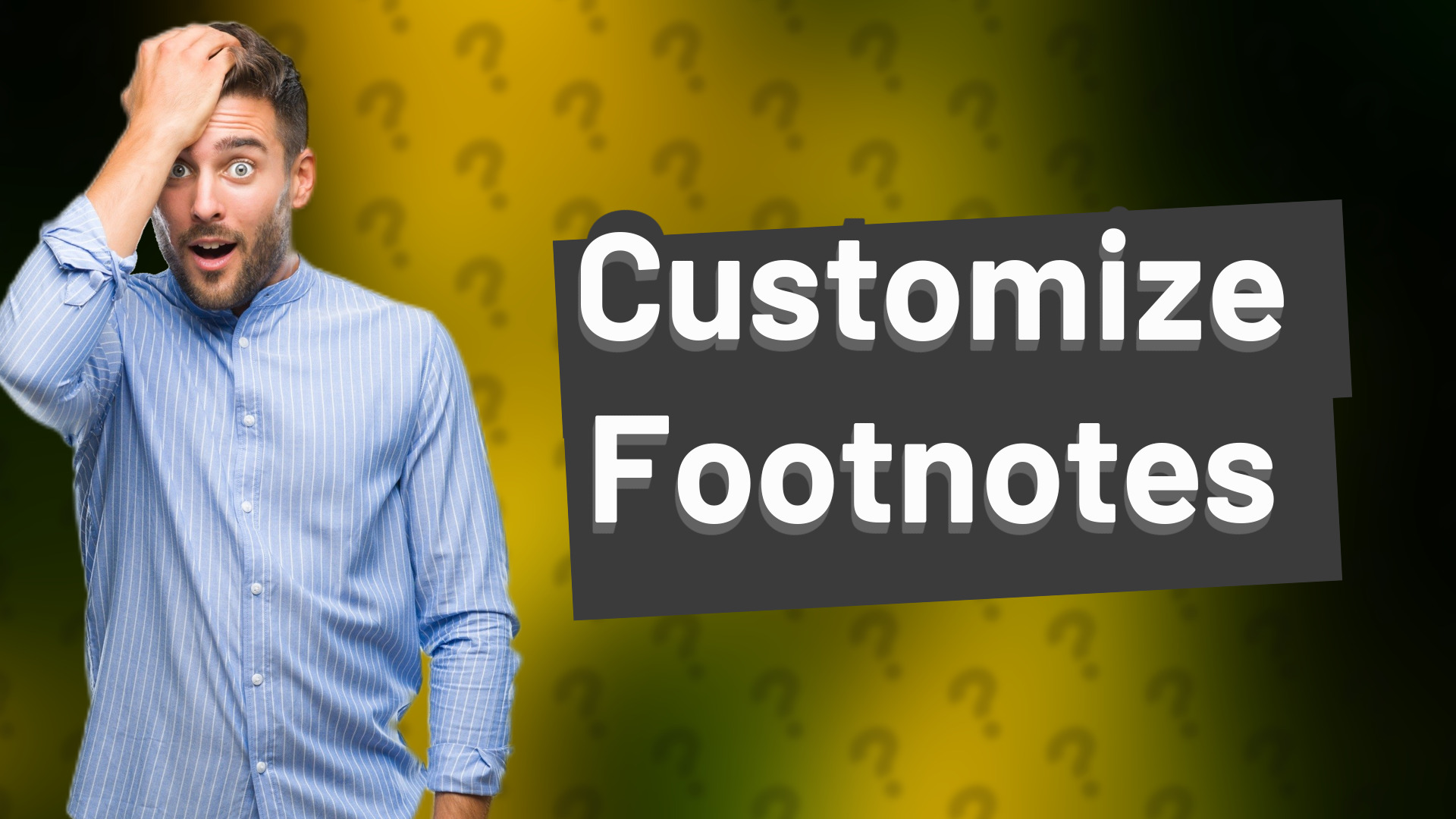 Customize Footnotes