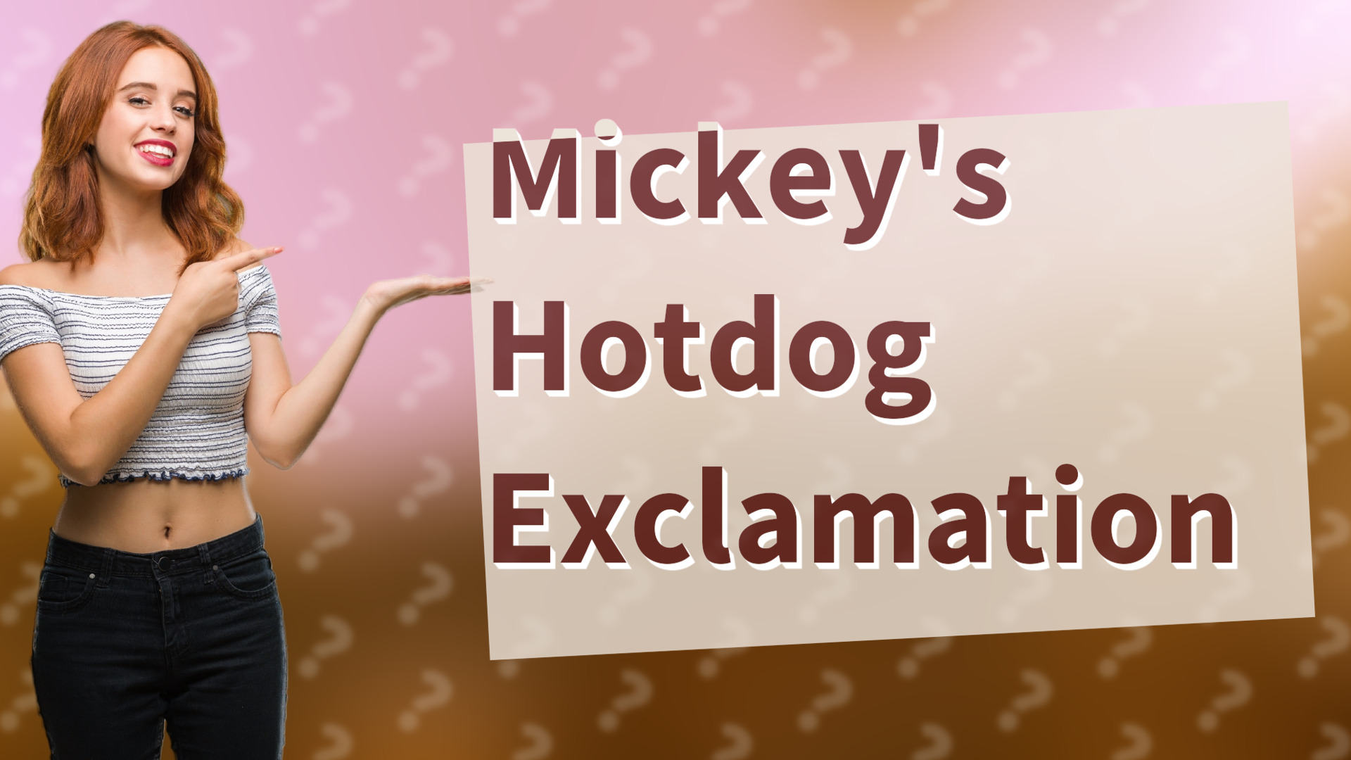 Mickey's Hotdog Exclamation