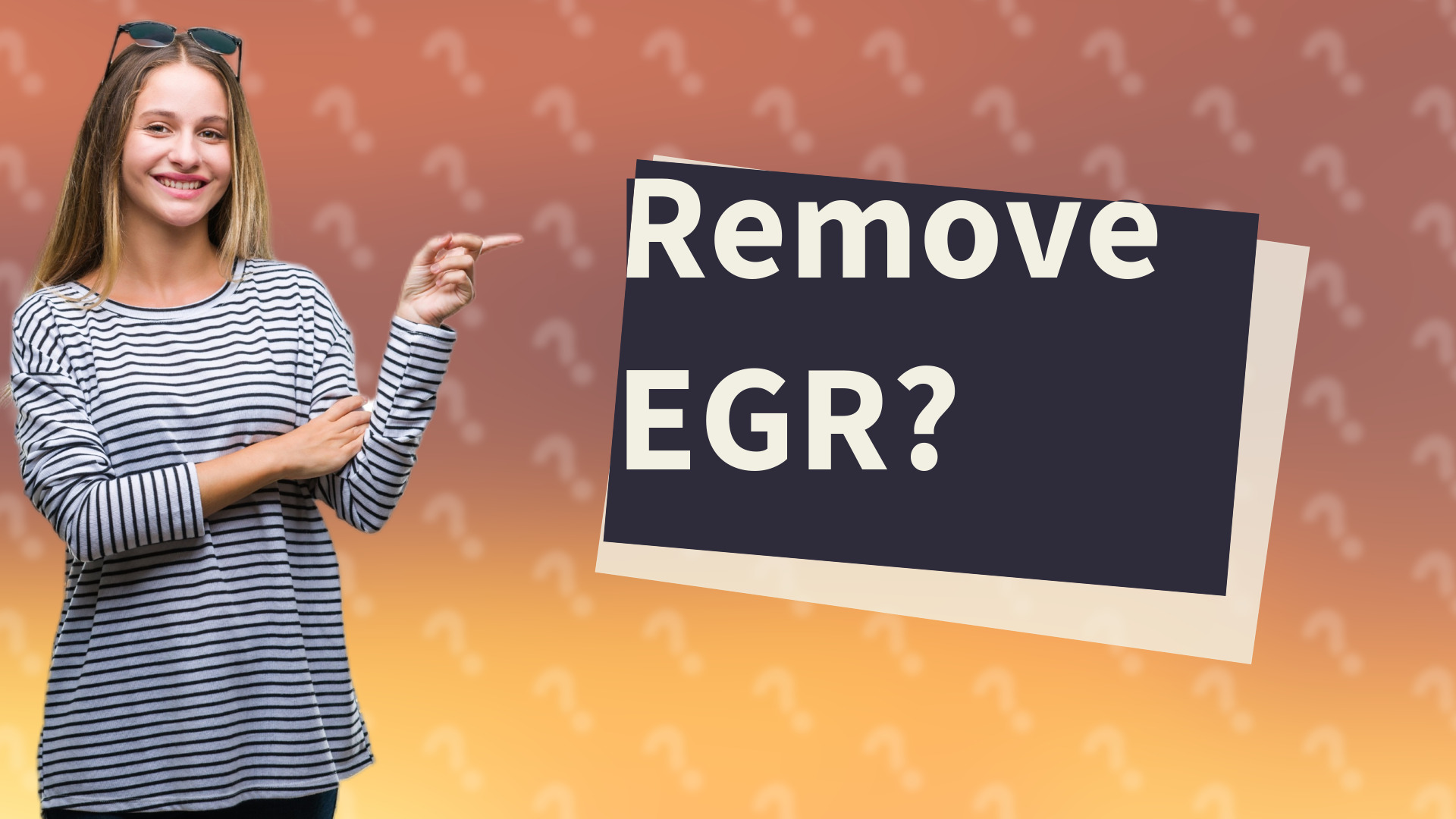 Remove EGR?