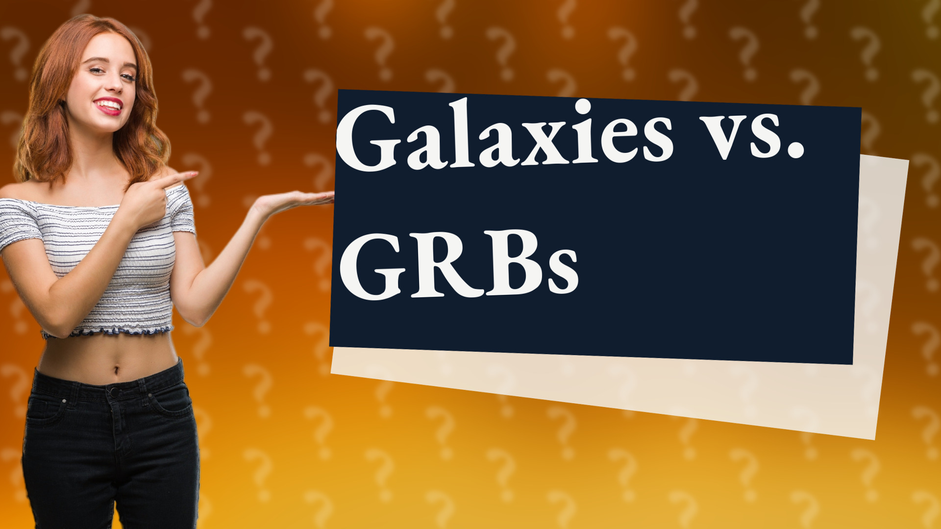 Galaxies vs. GRBs