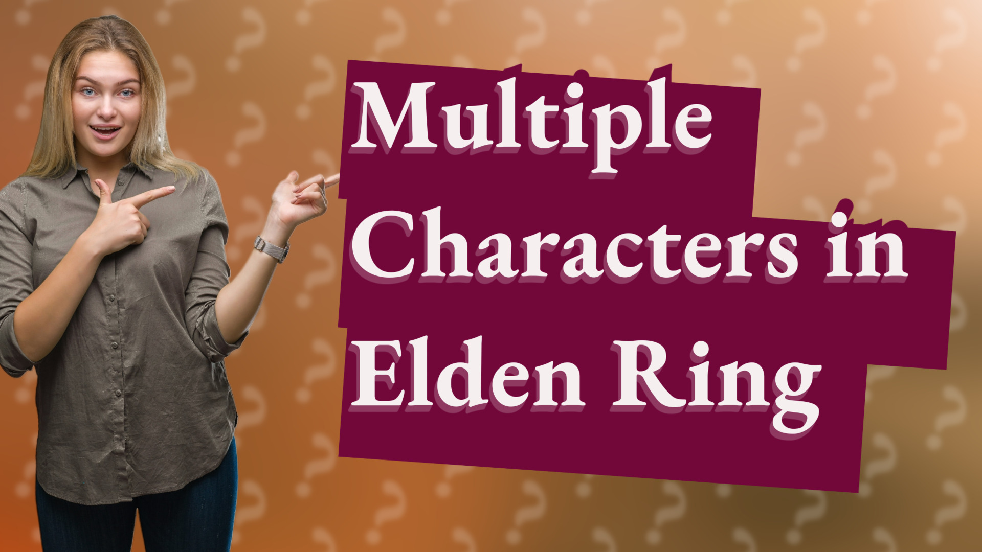 Multiple Characters in Elden Ring