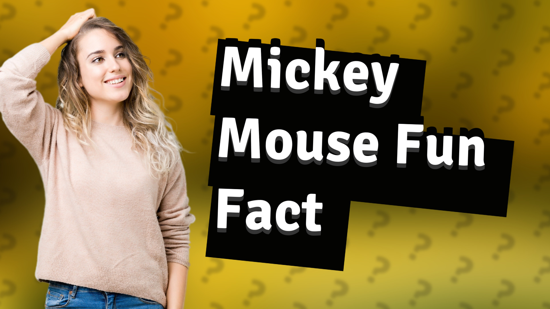 Mickey Mouse Fun Fact