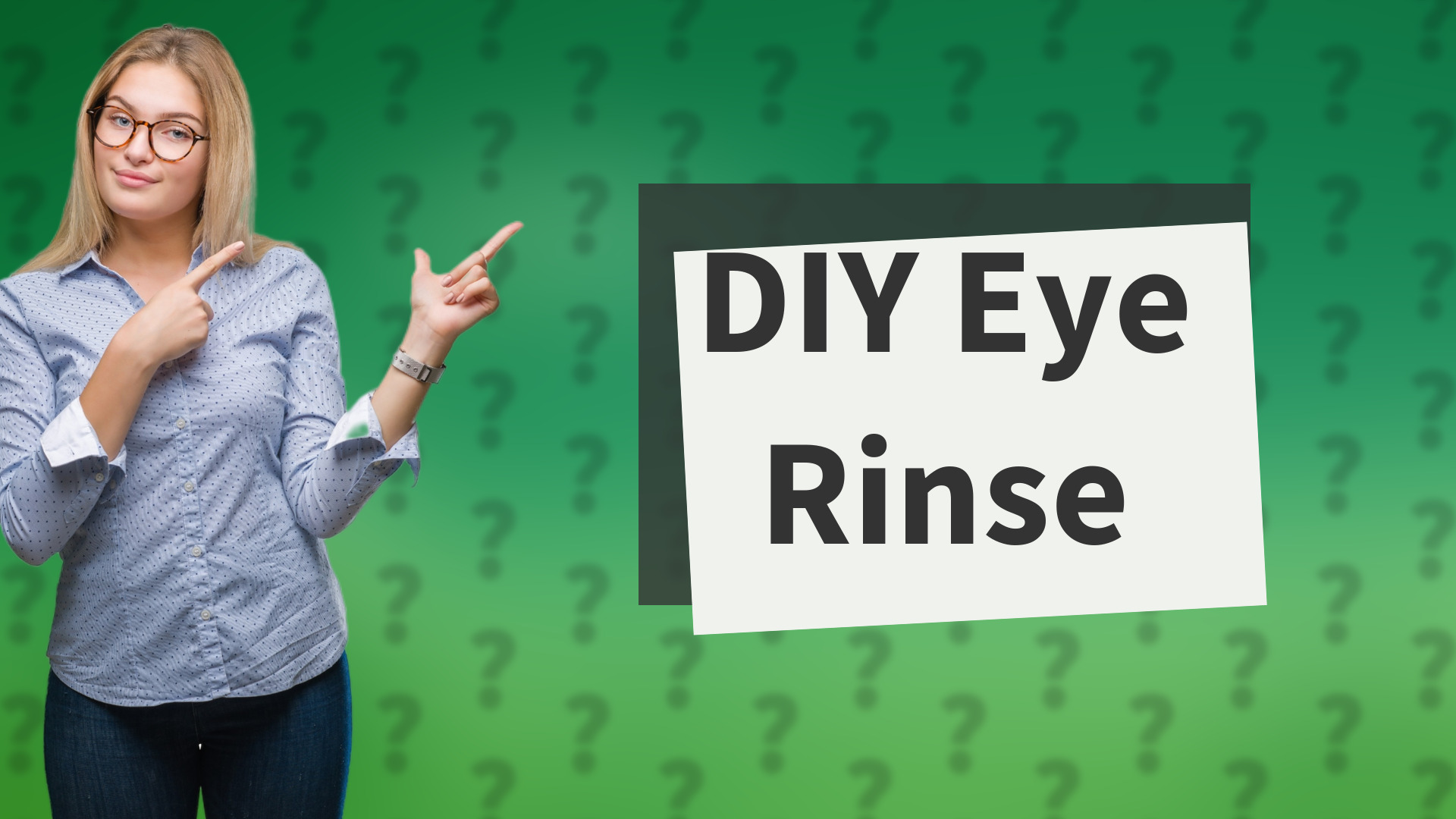 DIY Eye Rinse