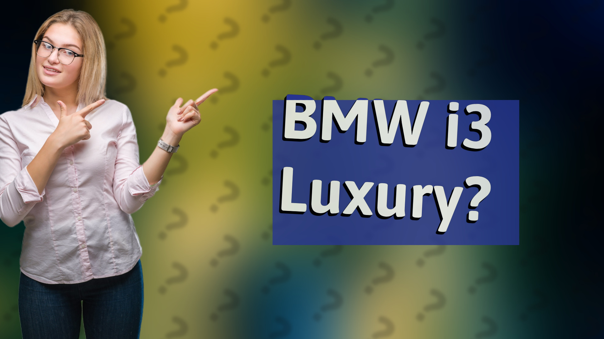 BMW i3 Luxury?