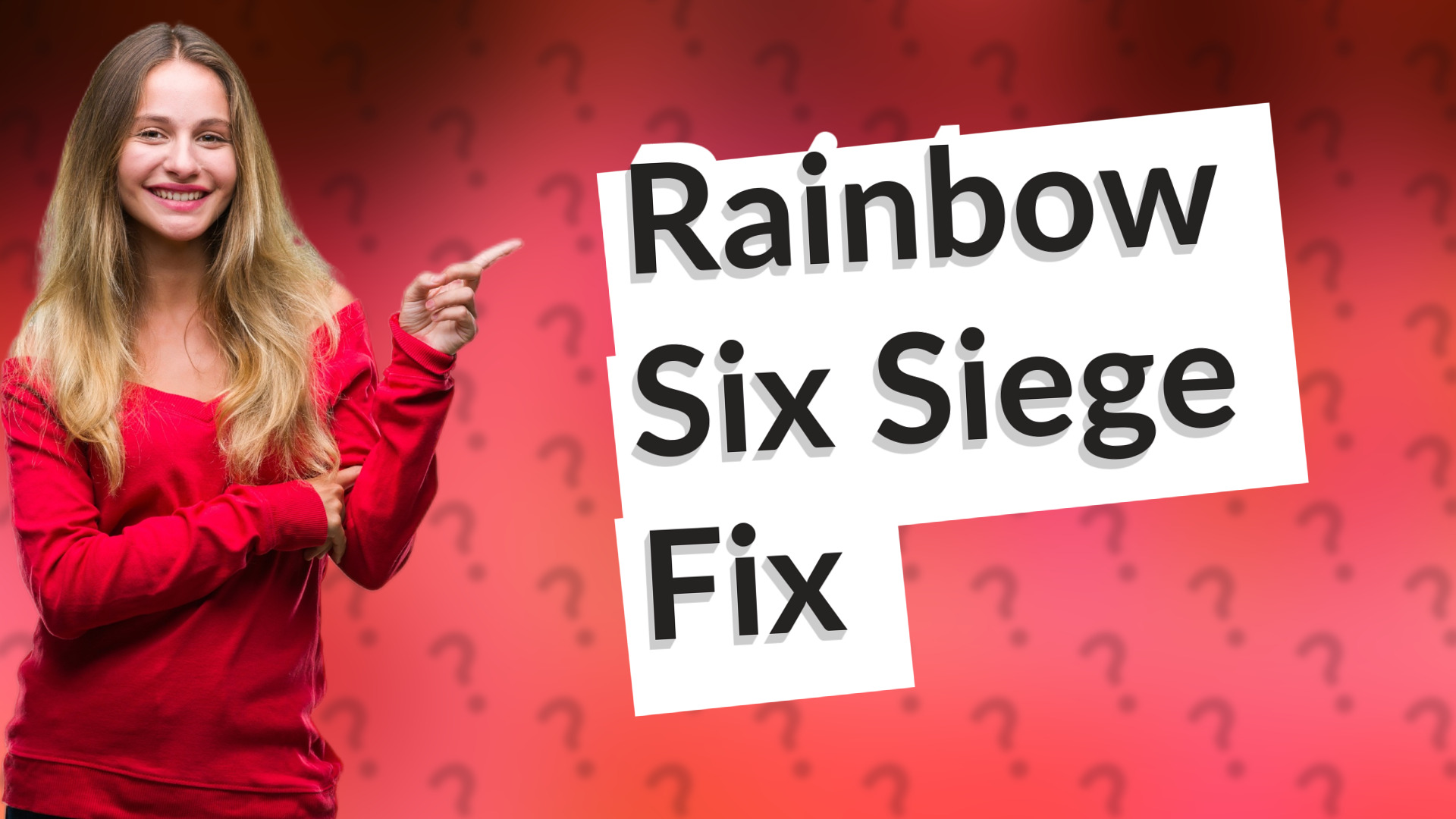 Rainbow Six Siege Fix