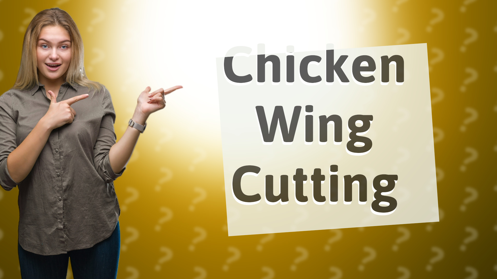 Chicken Wing Cutting