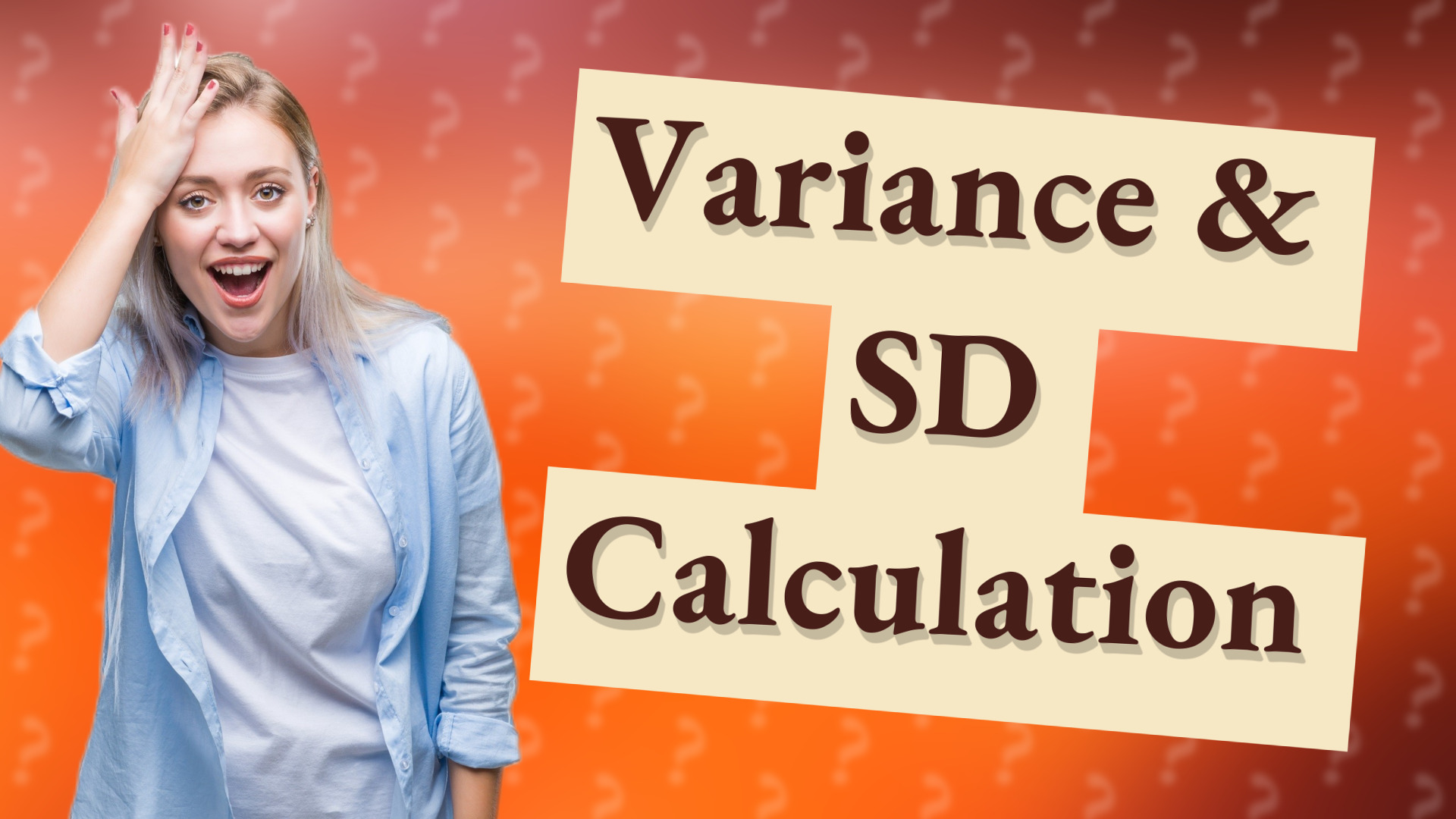 Variance & SD Calculation