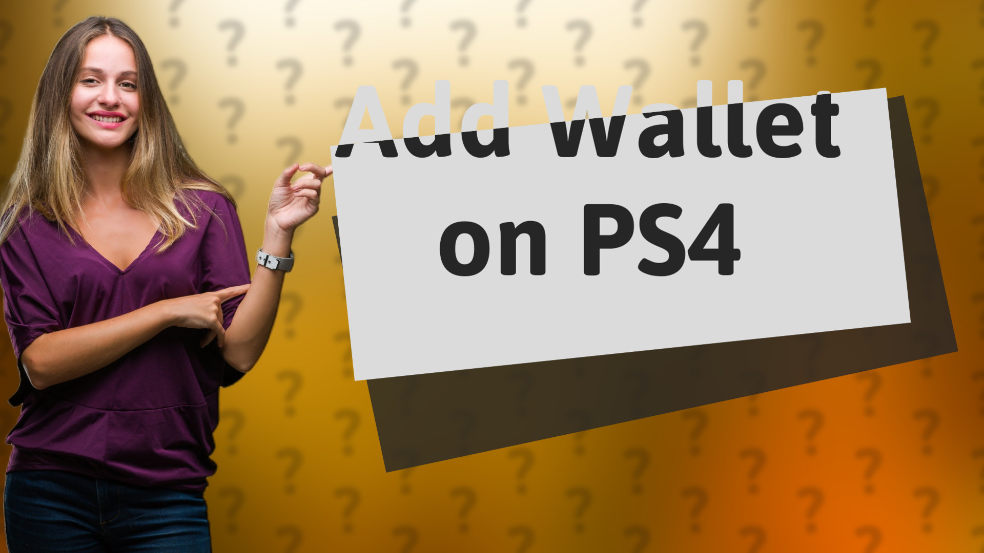 Add Wallet on PS4