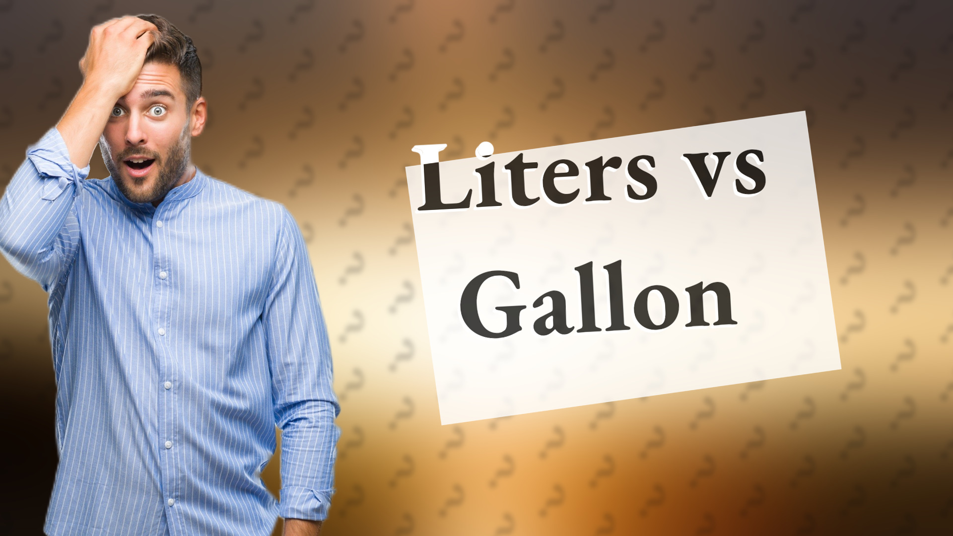 Liters vs Gallon