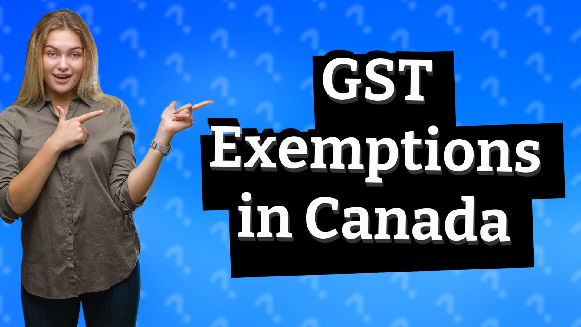 GST Exemptions in Canada