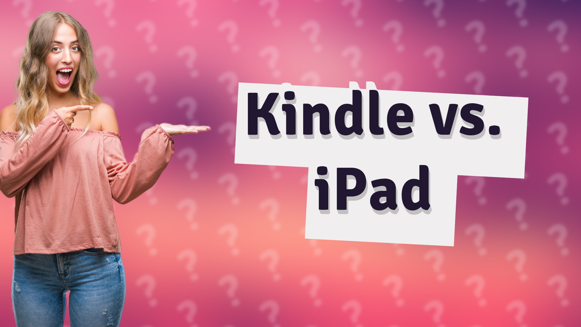Kindle vs. iPad