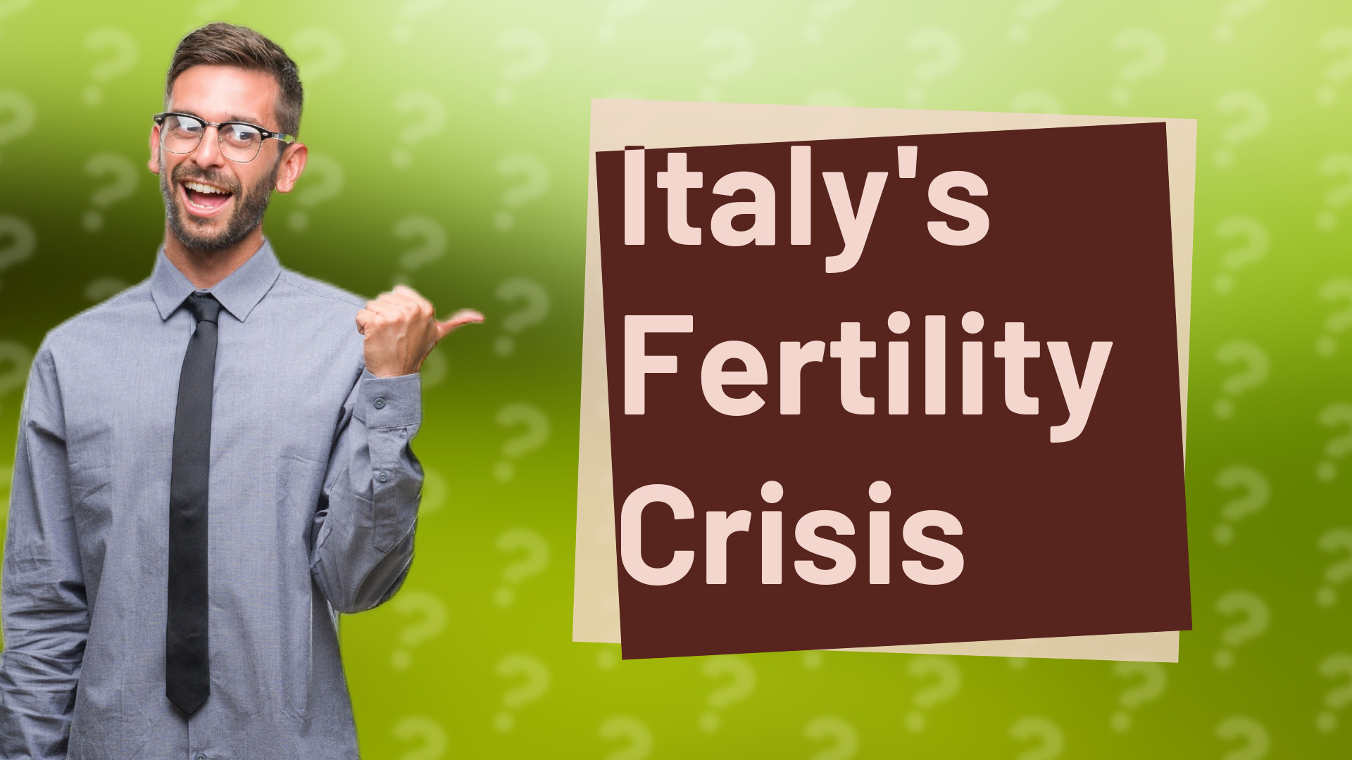 Italy's Fertility Crisis
