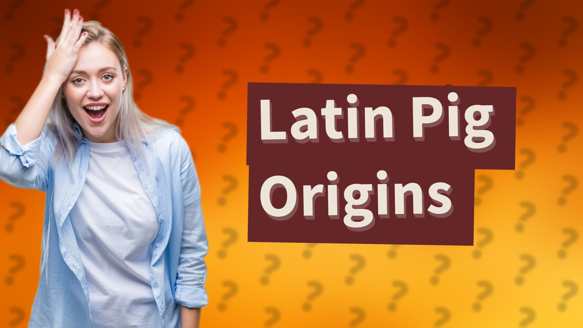 Latin Pig Origins