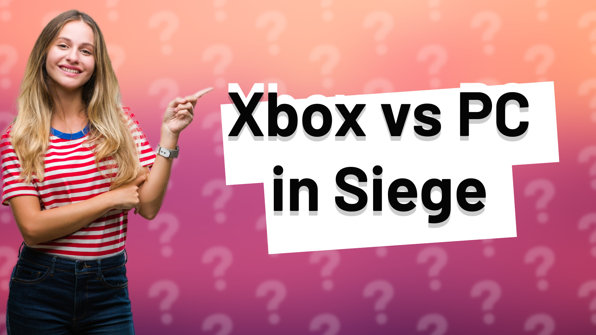 Xbox vs PC in Siege