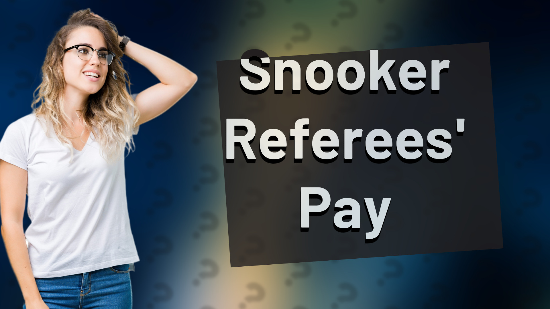 Snooker Referees' Pay