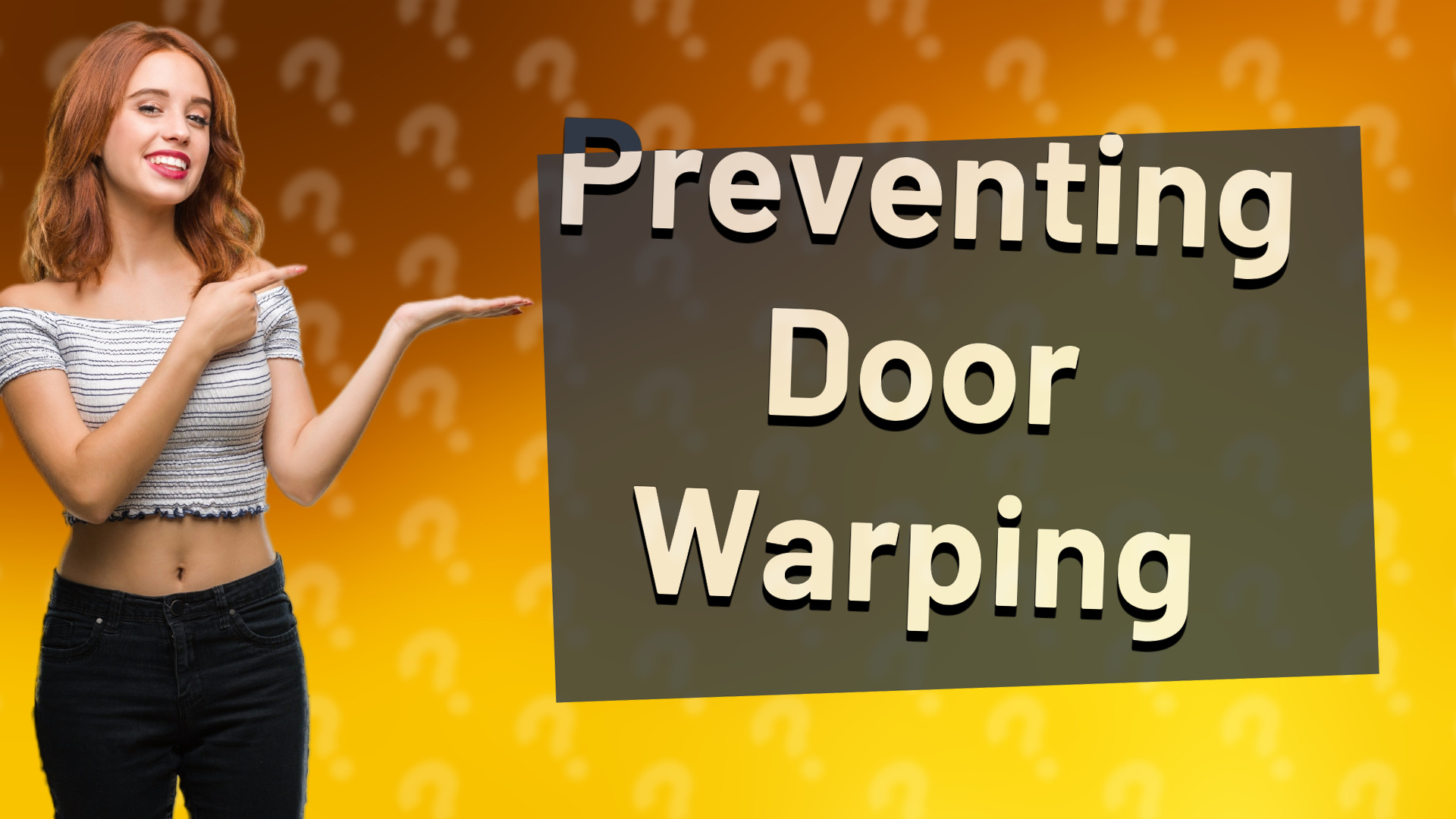 Preventing Door Warping