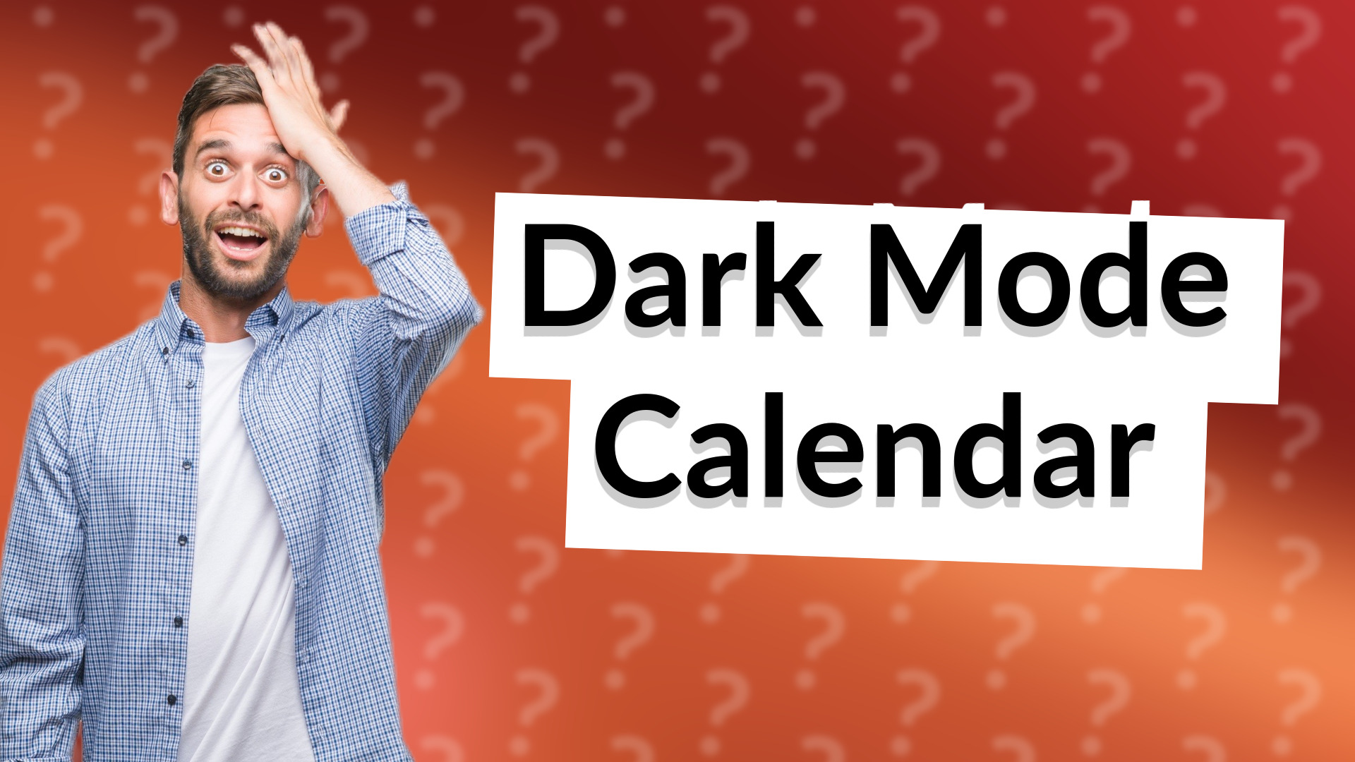Dark Mode Calendar