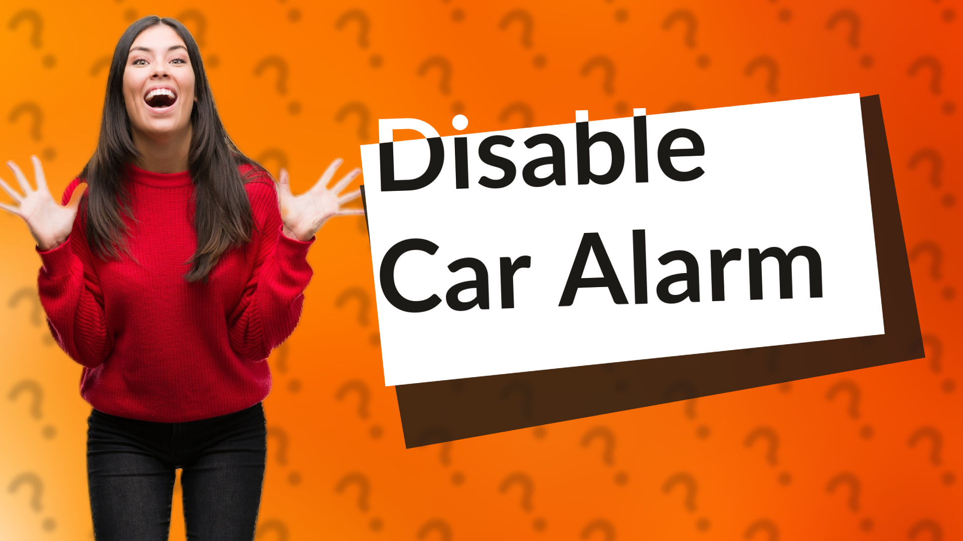 Disable Car Alarm