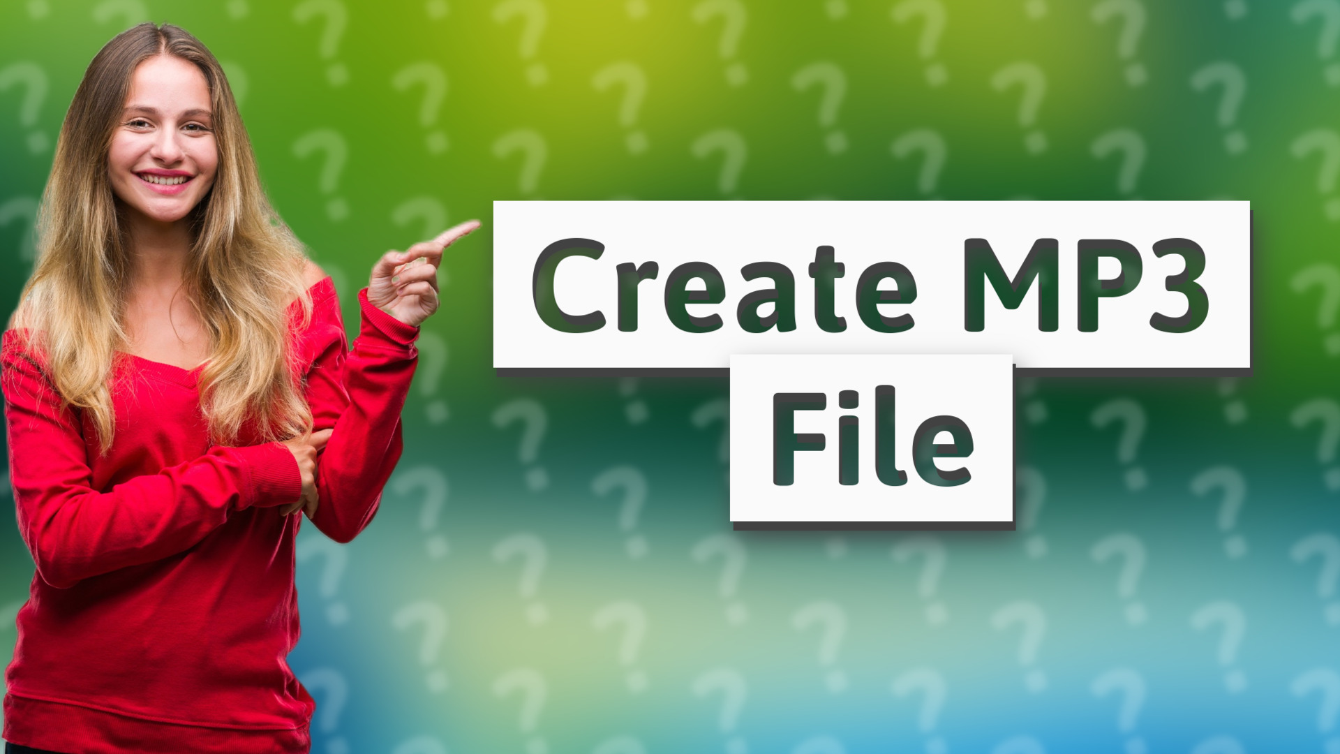 Create MP3 File