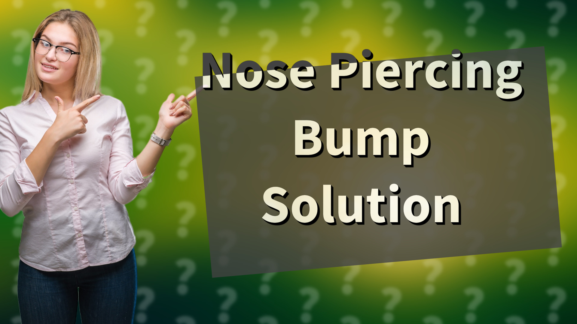 Nose Piercing Bump Solution
