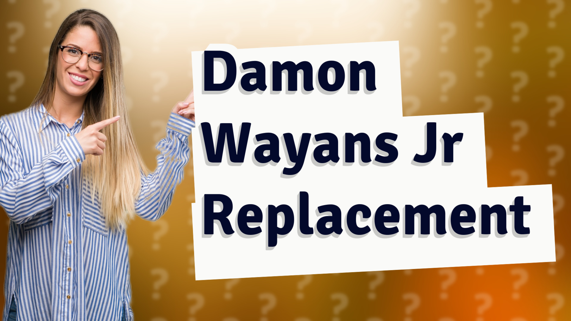 Damon Wayans Jr Replacement