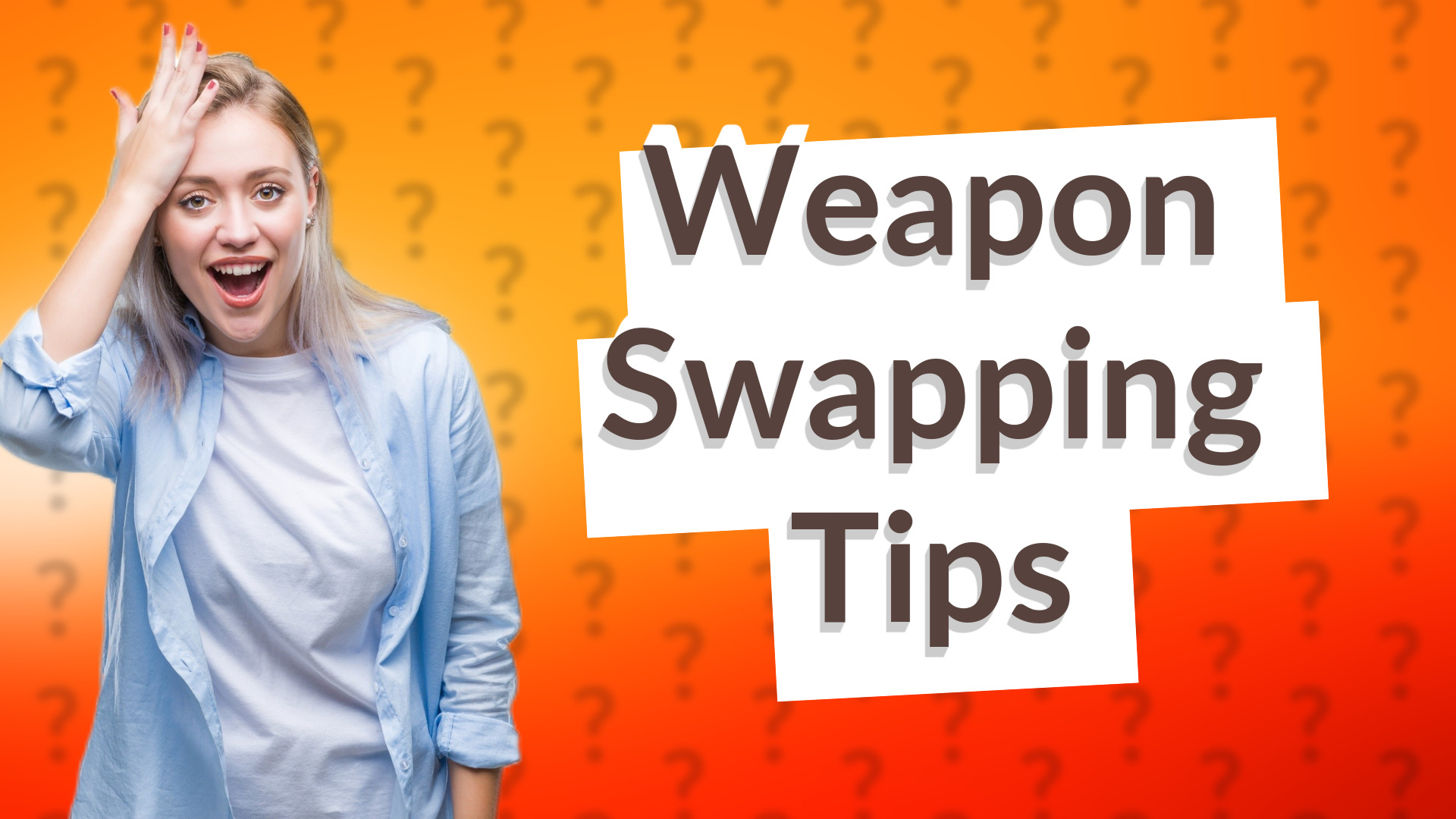 Weapon Swapping Tips
