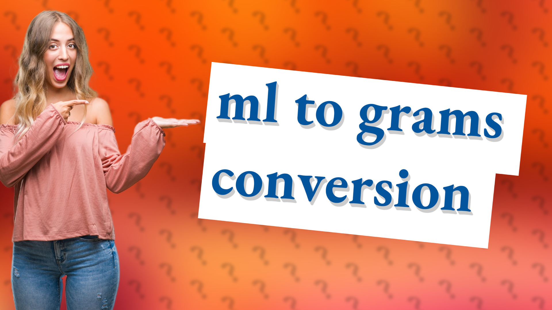 ml to grams conversion