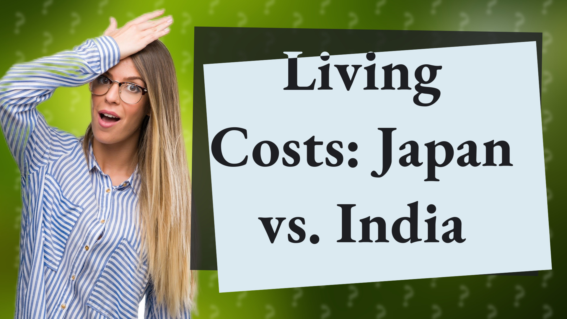 Living Costs: Japan vs. India