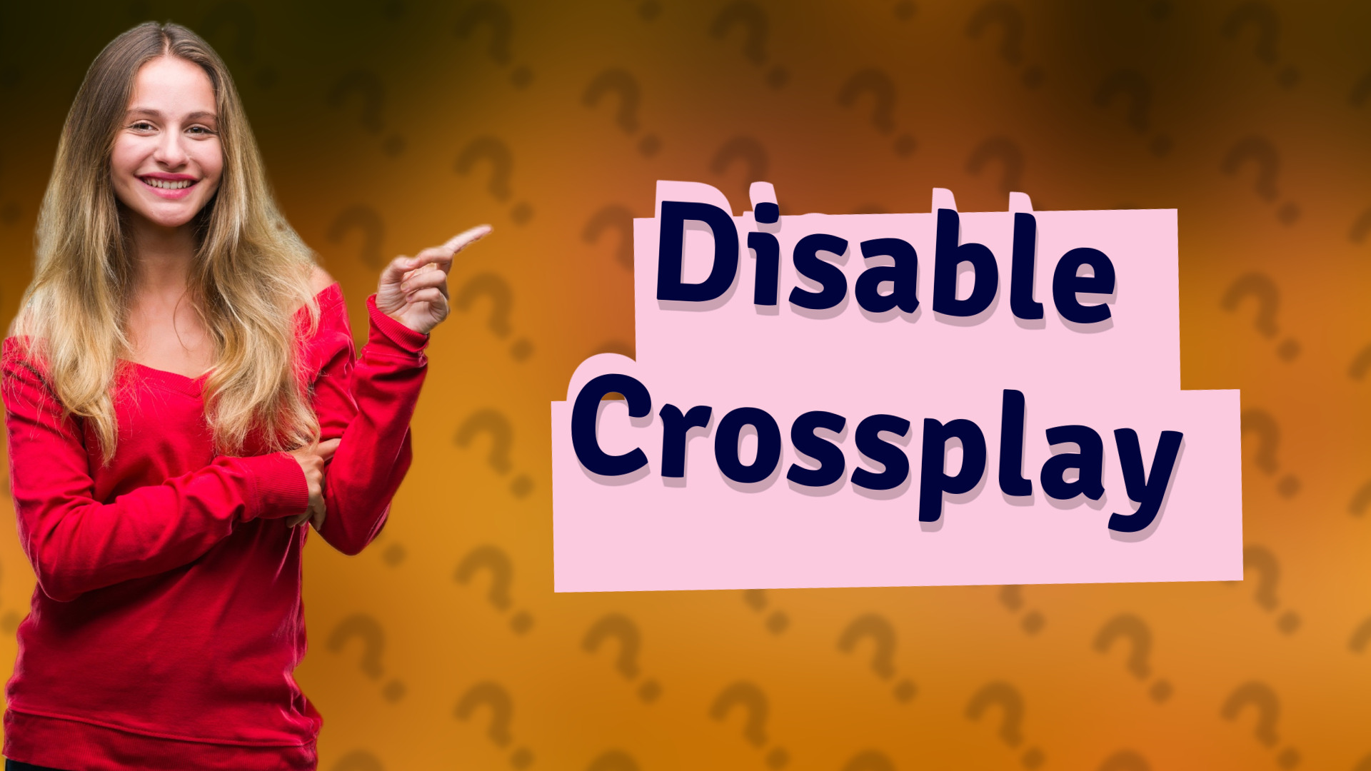 Disable Crossplay