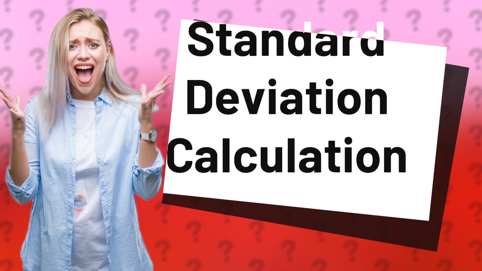 Standard Deviation Calculation