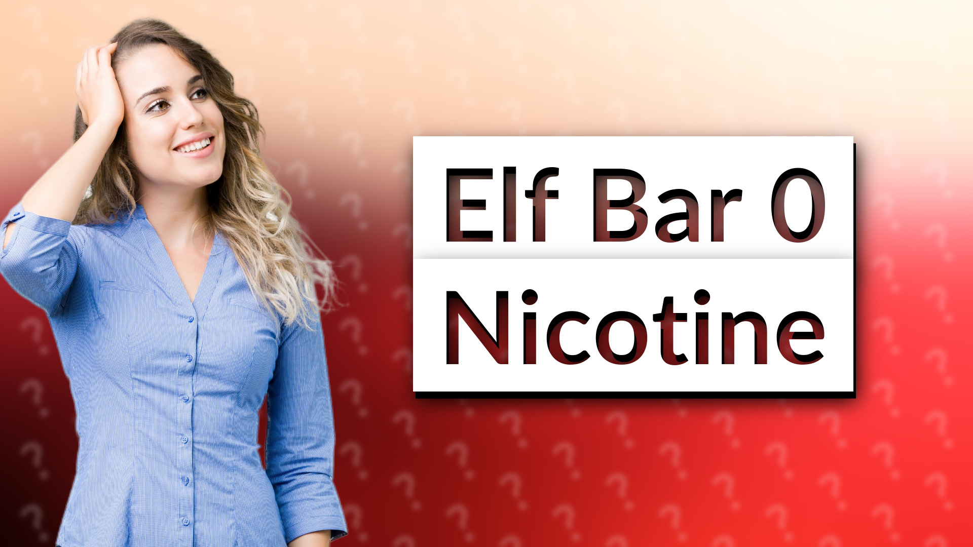 Elf Bar 0 Nicotine