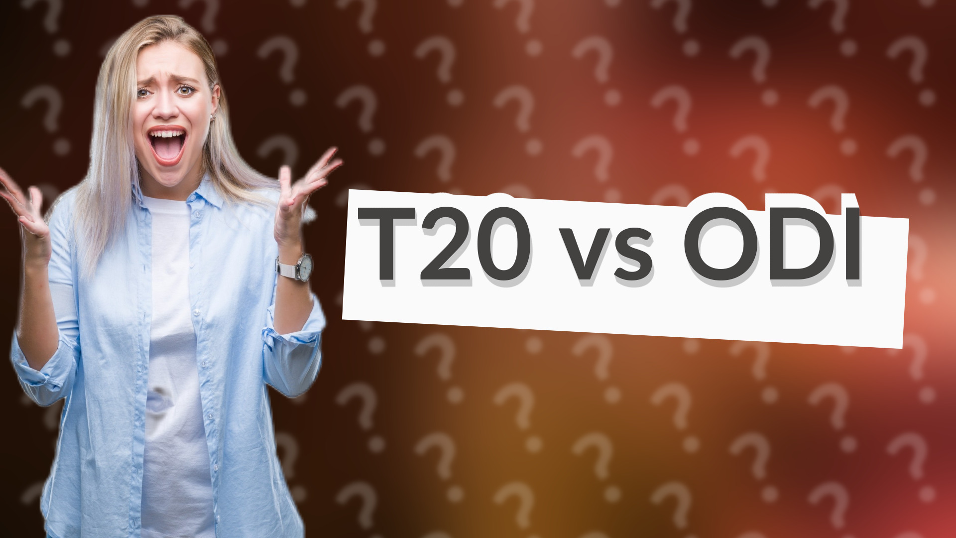 T20 vs ODI