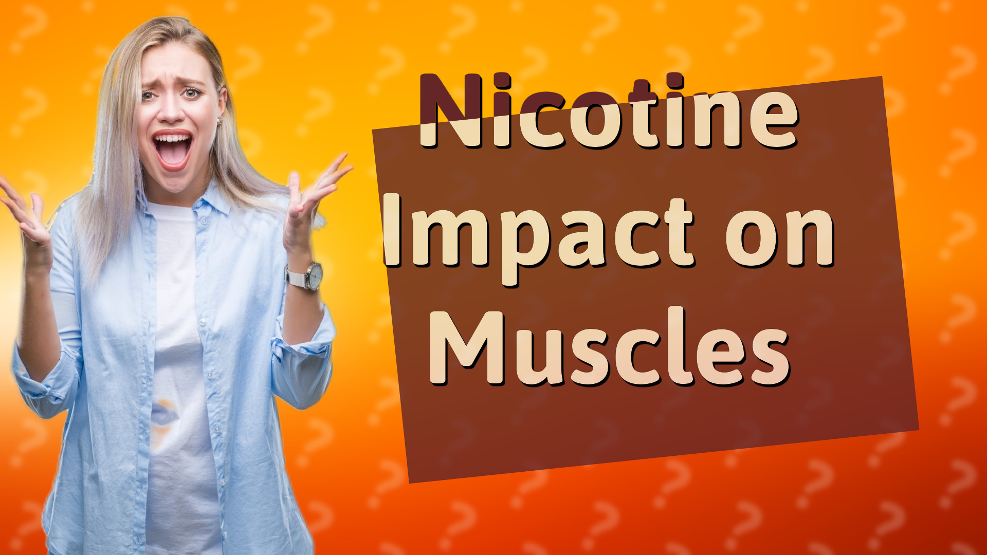 Nicotine Impact on Muscles