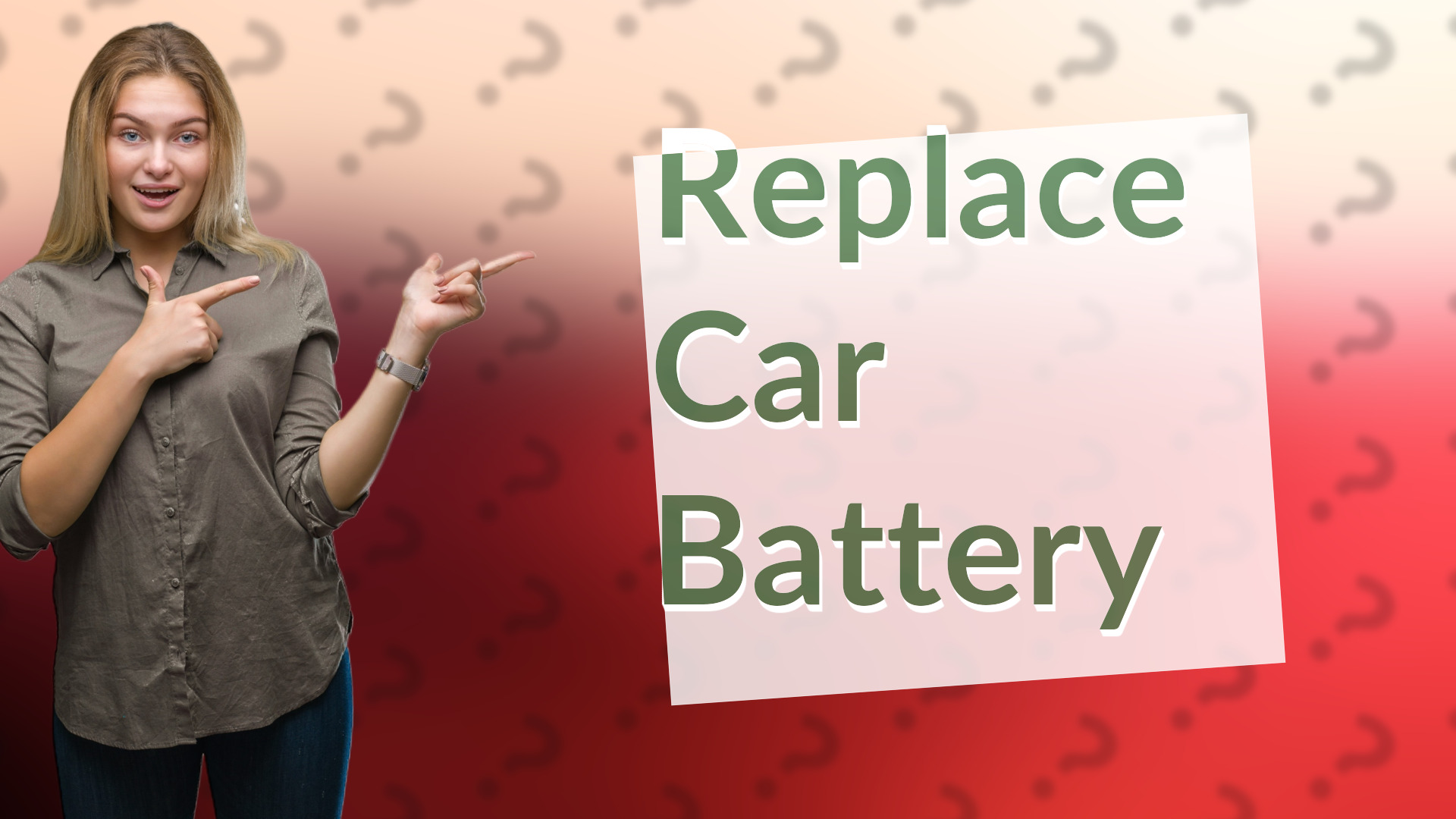 Replace Car Battery