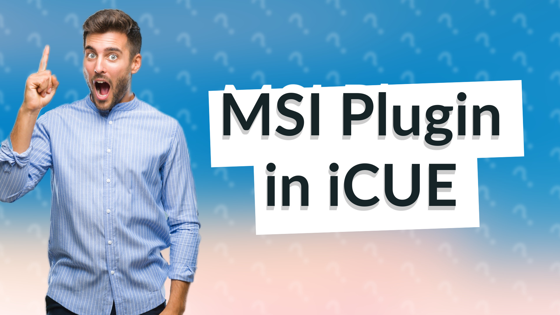 MSI Plugin in iCUE