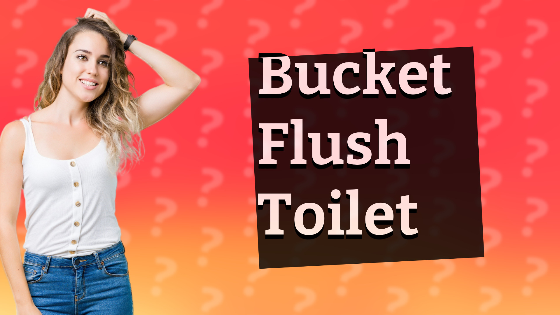 Bucket Flush Toilet