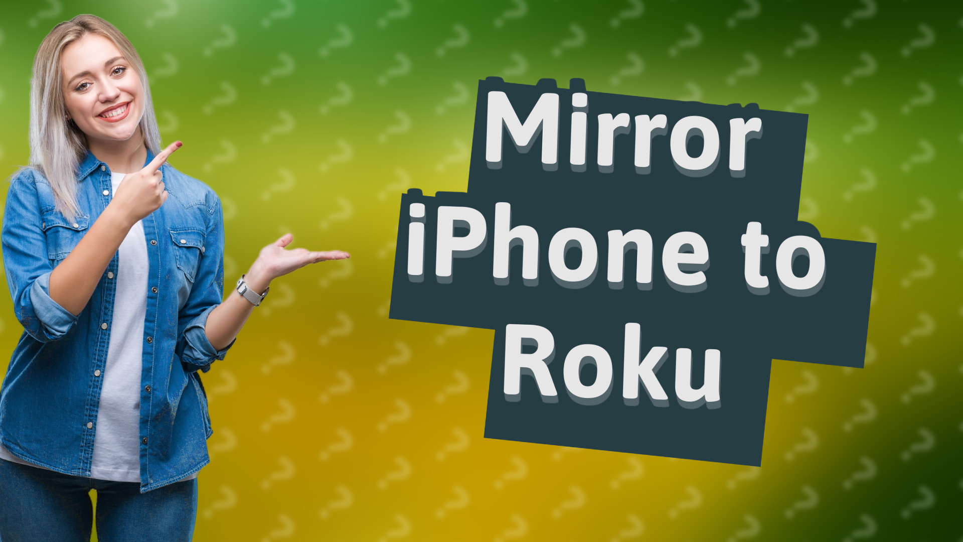 Mirror iPhone to Roku