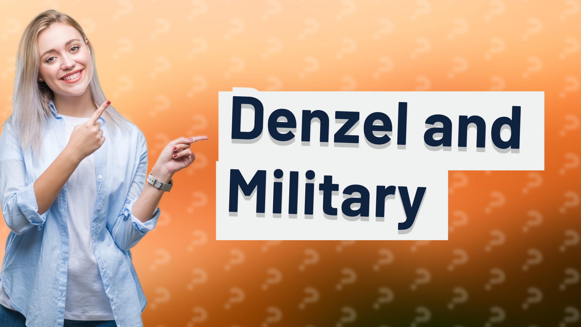 Denzel and Military