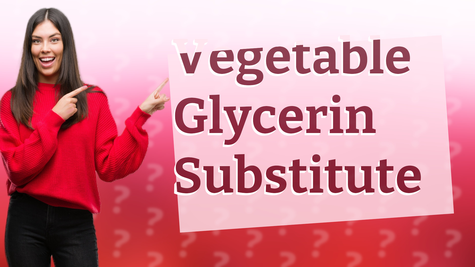 Vegetable Glycerin Substitute