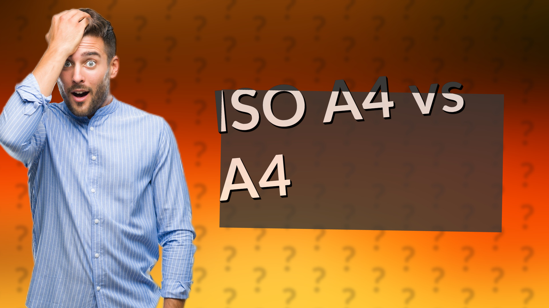 ISO A4 vs A4