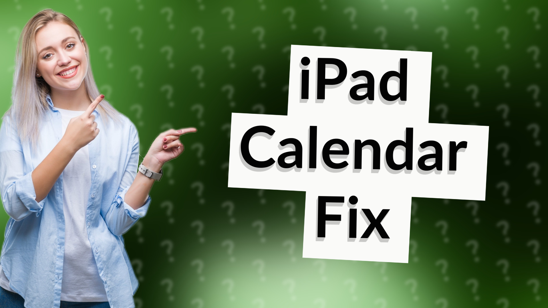 iPad Calendar Fix