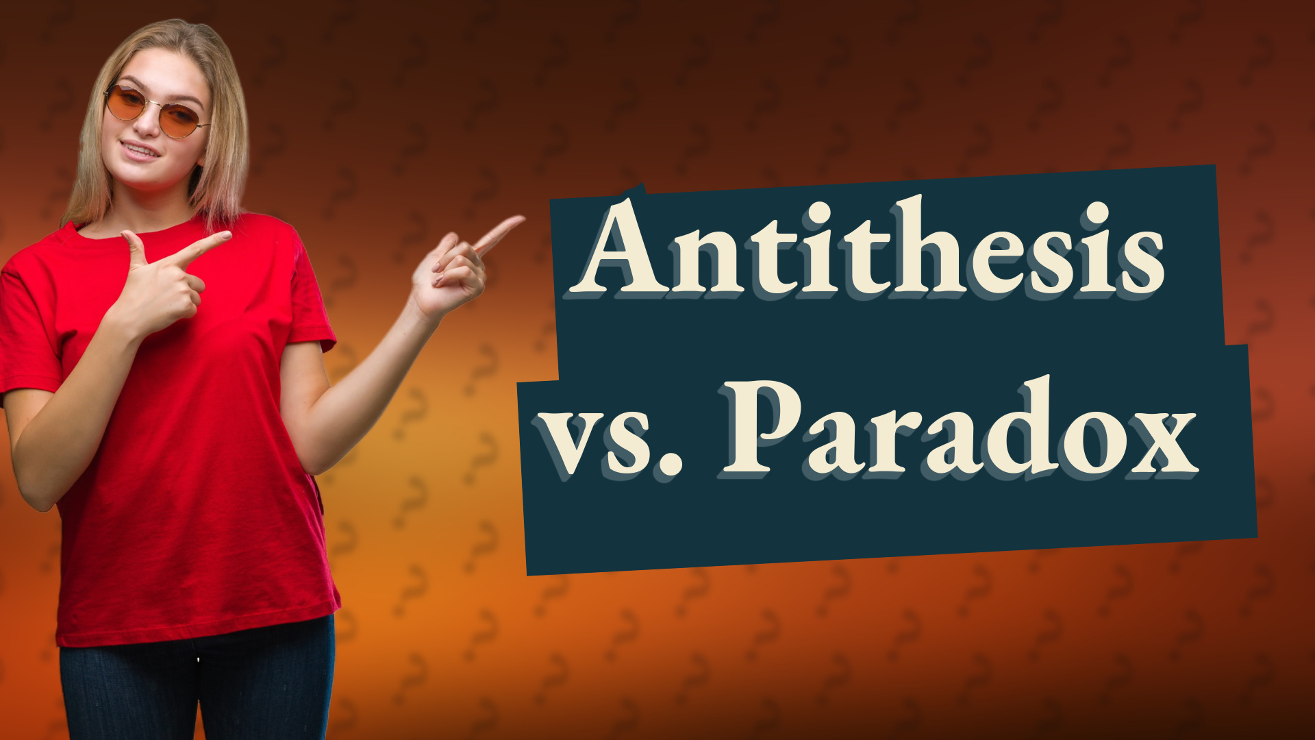 Antithesis vs. Paradox