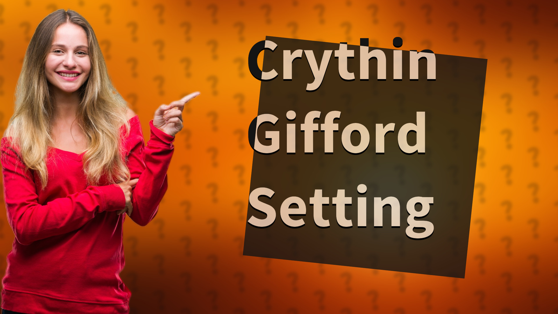 Crythin Gifford Setting