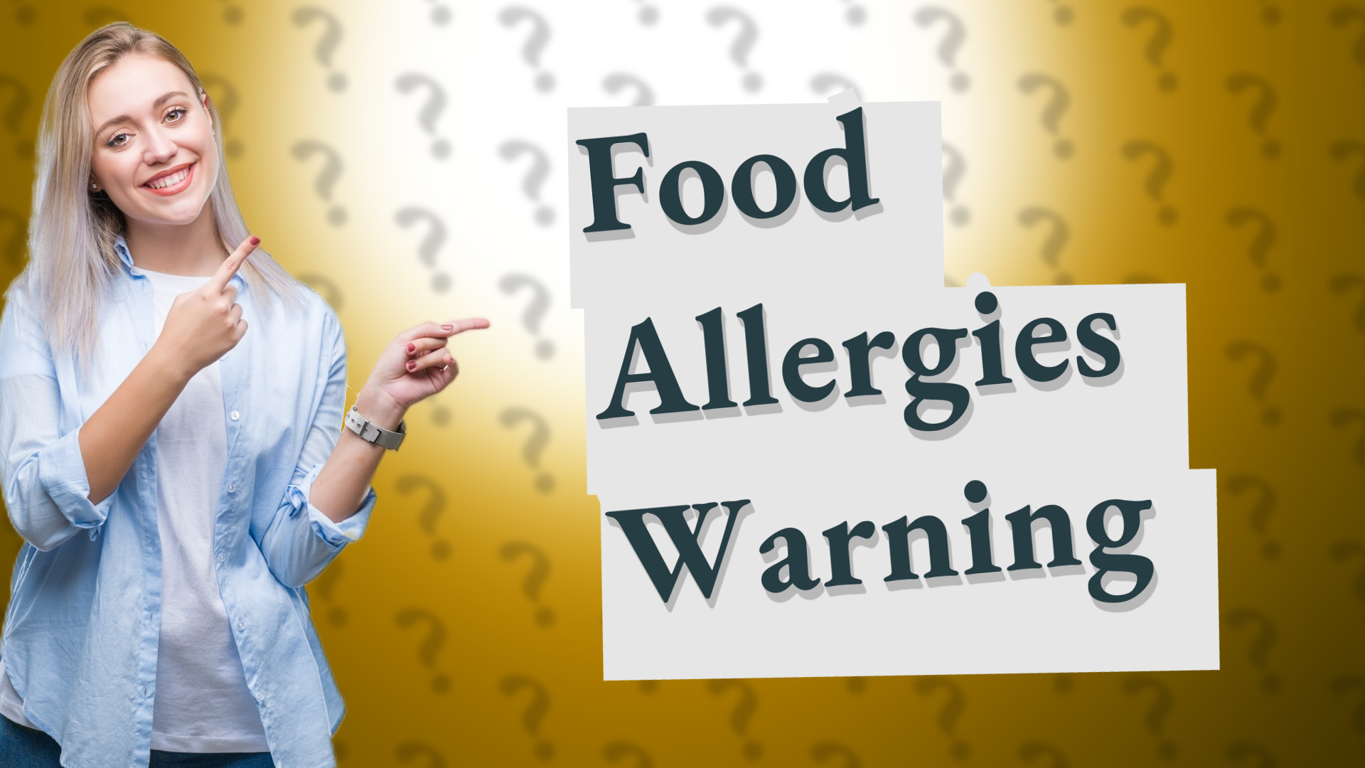 Food Allergies Warning