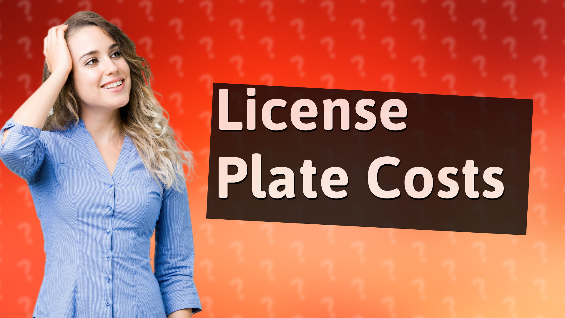 License Plate Costs